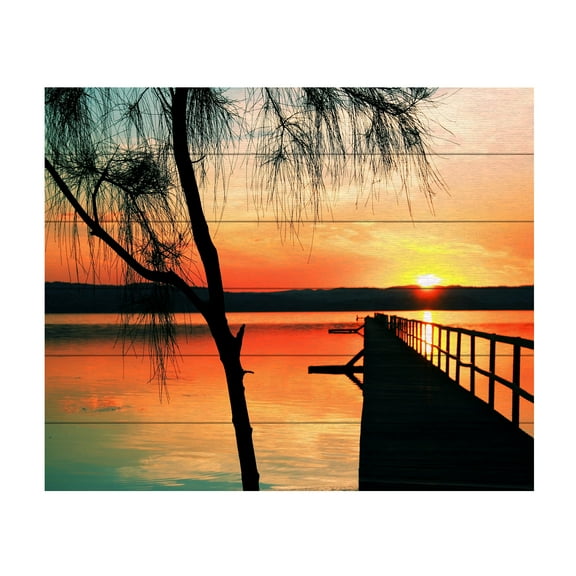 Incredi 'Once Upon An Evening' Wood Slat Art 18x22