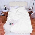 thumbnail image 2 of Conjunto Cobertor De Camas Super King Unique Bargains Edredón Funda de Almohada Blanco, 2 of 6