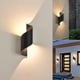 thumbnail image 1 of Indoor/Outdoor LED Wall Light, 12W Warm White Light, Modern Up and Down Lights, Waterproof Lighting, Metal Spiral Bar,, 1 of 5
