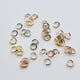 thumbnail image 2 of 100 Uds. Anillo de salto abierto de acero inoxidable, oro, rosa, acero, Color dorado, 0,8mm de espesor, 4-10mm, conector de anillo dividido, joyería artesanal DIY, 2 of 5