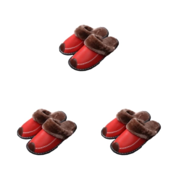 Minnieouse Zapatillas de casa, suministros de invierno, zapatos cálidos, Base gruesa, zapatos de fondo , estilo coreano, mujer, hombre, suavidad, Type1 NO1