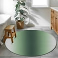 thumbnail image 3 of Round Area Rugs Collection 3.3 Ft, Green Grey Ombre Non-Slip Residential Carpet, Farmhouse Gradient Minimalist Indoor Crawling Mats Doormat Runner Rugs Play Mat for Bedroom, 3 of 8