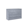 thumbnail image 4 of Bowery Hill Queen Solid Wood Modern Murphy Bed Chest with Mattress in Driftwood, 4 of 19