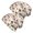 Hedgehog and Toadstool White Pattern, variant on Hedgehog and Toadstool White Pattern 2 Pack Slouchy Beanie Hat, Casual Daily Beanie with Stretchy Fabric & Soft Texture, Lightweight Flexible Gifts for Birthday Christmas Thanksgiving