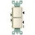 thumbnail image 2 of Leviton 5634-TS Decora 5634-T 15 Amp, 120/277 Volt Single-Pole AC Combination Switch, Light Almond, 2 of 2