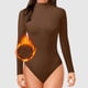 thumbnail image 1 of MKLEKYY Pijama Corto De Mujer, Mono Liso De Manga Larga Con Cuello De Tortuga A La Moda Para Mujer, 1 of 4