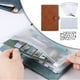 thumbnail image 3 of Cuaderno de facturas DYNWAVEMX Cartera de carpeta de sobres de material cuero 8 bolsillos con cremallera, 3 of 7