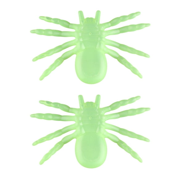 OAVQHLG3B Halloween Decorations 2 Pieces Glow in The Dark Big Spider Model Toy for Halloween Party Garden,Luminous
