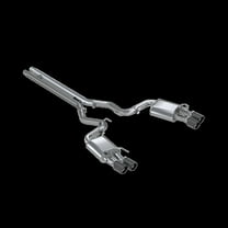 18-20 Ford Mustang GT 5.0 w/ Quad Tip Active Exhaust Cat Back Split Rear T304 w/ Carb Fib Tips MBRP S72093CF