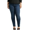 Silver Jeans Co. Women's Plus Size Elyse Mid Rise Slim Leg Jeans