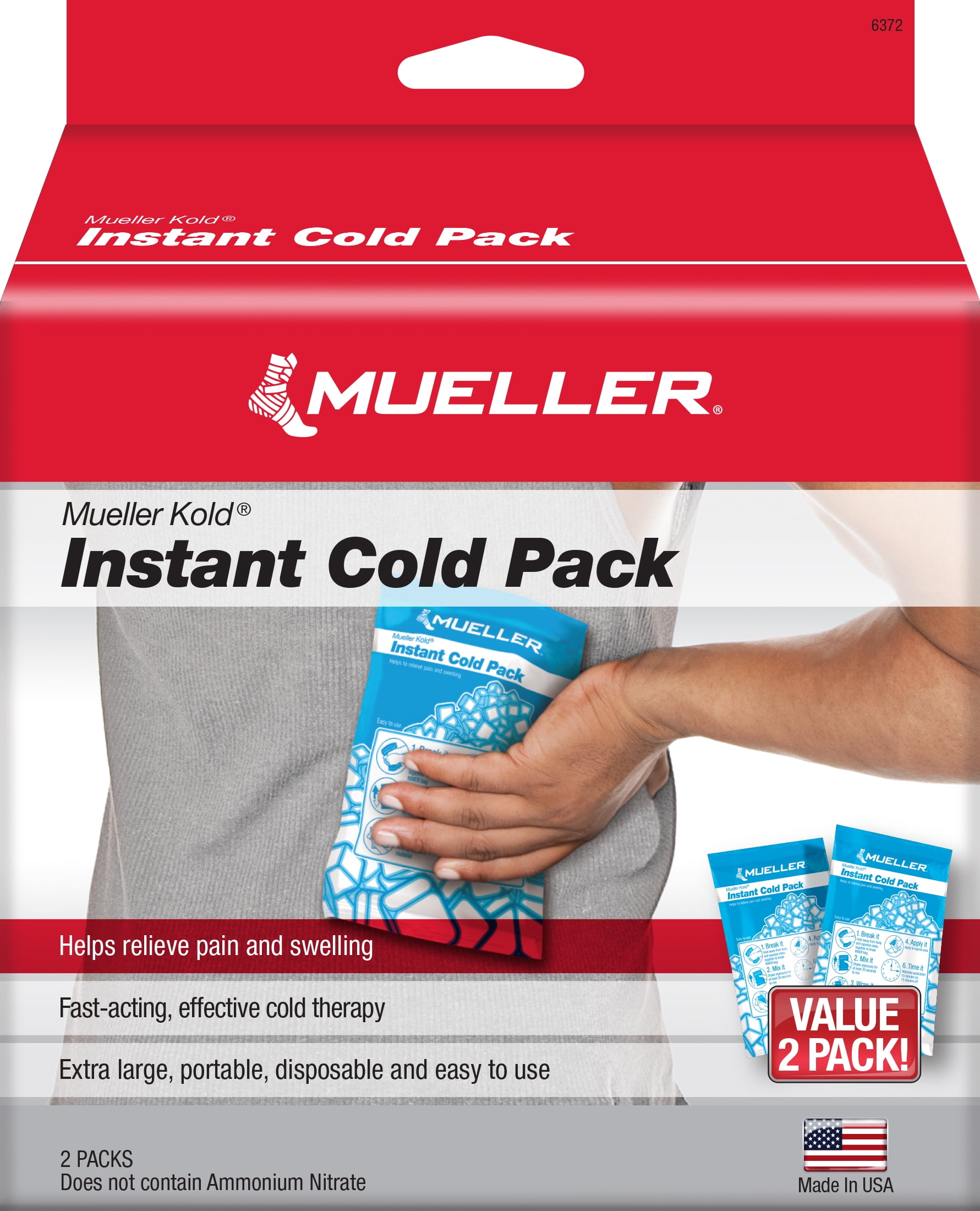 MUELLER KOLD INSTANT COLD PACK 6 X 9 #030102 SINGLE PACK 