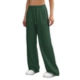 thumbnail image 6 of WULMLEO Women's Baggy Wide Leg Sweatpants High Elastic Waist Athletic Pants Adjustable Drawstring Casual Lounge Pants with Pockets Dark Green XL, 6 of 6