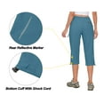 thumbnail image 3 of Little Donkey Andy Women's Quick Dry 3/4 Pants Capri Shorts Lightweight Hiking Travel Casual Slate XL, 3 of 5