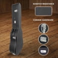thumbnail image 4 of Dreadnought Acoustic Guitar Hardshell Case with Accessory Compartment - Black, 4 of 6