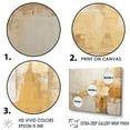 thumbnail image 3 of Designart "Beige Minimalistic Horizon I" Abstract Painting Floater Framed Wall Art Living Room, 3 of 5