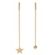 thumbnail image 1 of Pendientes de moda para mujer y niña, cadena con forma de estrella, antialérgico, sin perforación, Clips para las orejas (CHB-462), 1 of 5