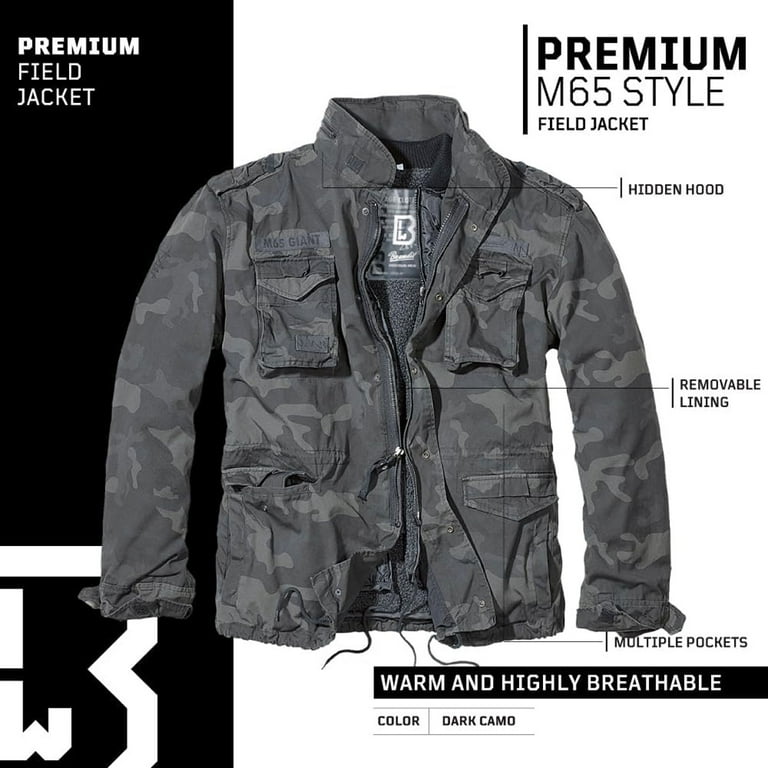 BRANDIT INDIVIDUAL WEAR Adult Male M65 Premium Field Jacket, Color