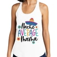 thumbnail image 2 of Nacho Average Mama Tank Top Fitted Racerback Women's X-Small White, 2 of 5