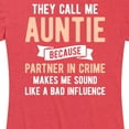 thumbnail image 3 of Instant Message - They Call Me Auntie - Women's Short Sleeve Graphic T-Shirt, 3 of 6