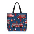 thumbnail image 1 of Balery Fire Truck 1 Bolsa de Mano para Mujeres con Cremallera, Bolsa de Gimnasio con Compartimentos, Bolsa para Laptop, Bolsa para Trabajo, 1 of 7