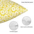 thumbnail image 3 of Honeii Daisies Flowers Print Throw Pillow, Square Decorative Pillow Forms Soft Fluffy Plump Pillow Decorative Pillow Inserts,Couch Pillows-24"x24", 3 of 7