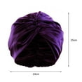 thumbnail image 5 of ievspot 1 Pcs Adjustable Knotted Satin Hair Bonnet Double Layer Hair Wrap Women Hair Care Turban Satin Sleep Hat for Curly Straight Hair, 5 of 8