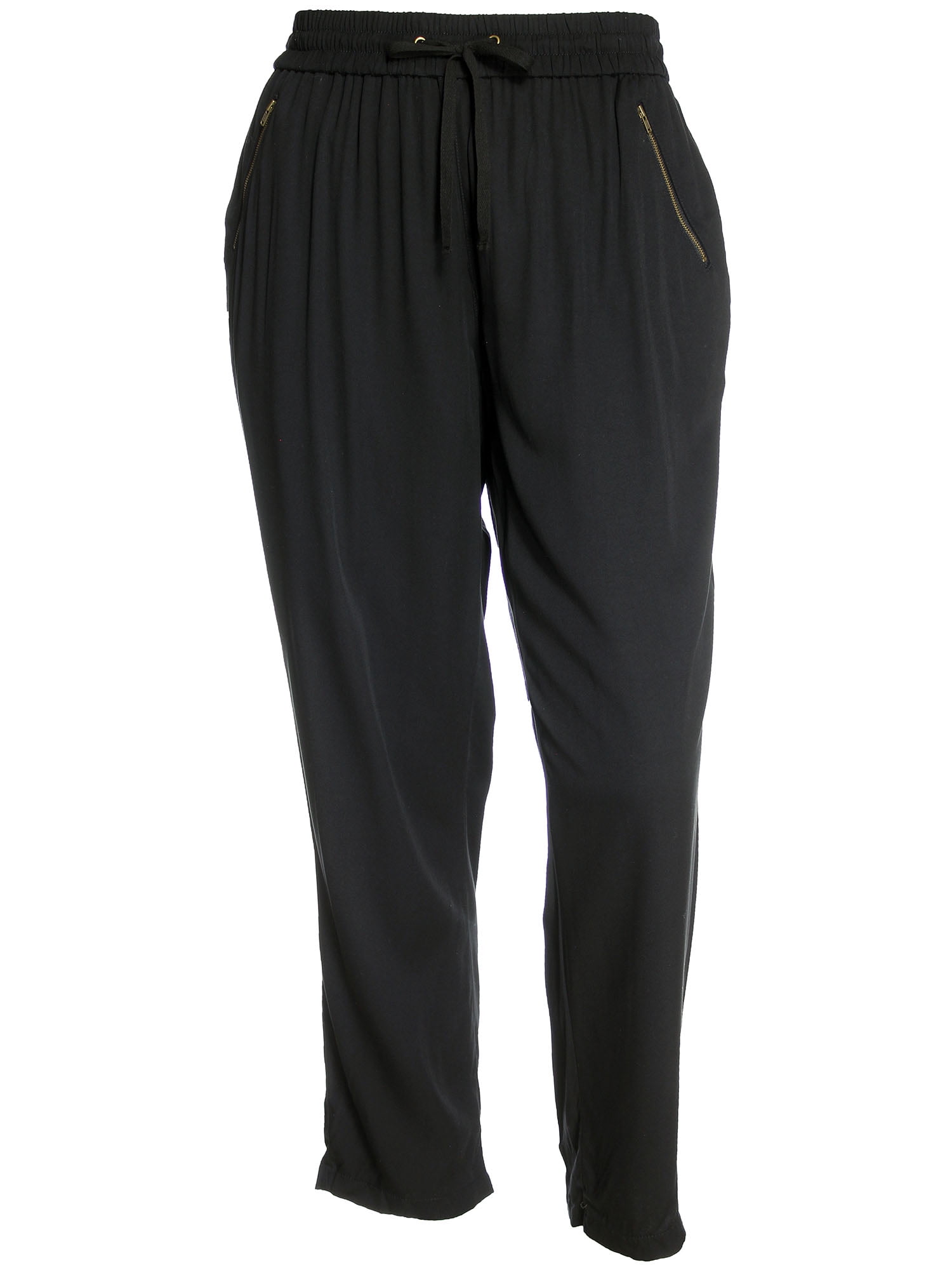 Style & Co Women's Plus Straight Leg Zipper Pocket Pull On Pants 16w