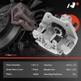 thumbnail image 2 of A-Premium Disc Brake Caliper Assembly with Bracket Compatible with Select BMW Models - 330Ci 2001-2006, 330i 2001-2005, X3 2004-2010, E46 E83 Series - Rear Right Passenger Side, 2 of 9
