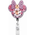 thumbnail image 1 of WWS-Retractable Badge Holder Rhinestone Bling Nursing Badge Reels with ID Clip for Nurses Doctors Students,24 inch Retractable Cord, 1 of 4