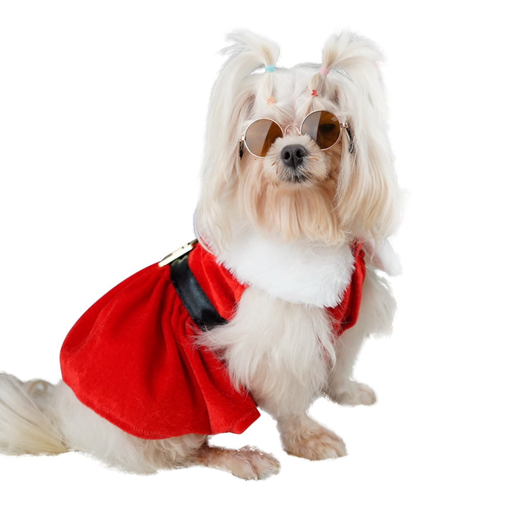 Christmas Dog Dress Outfit, Holiday Puppy Party Dress, Pet Skirt Clothing for Small Dogs - Walmart.com Christmas Dog Dress Outfit, Holiday Puppy Party Dress, Pet Skirt Clothing for Small Dogs - Walmart.com