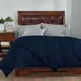 thumbnail image 3 of DNG Creations 3 Piece Stripe Diamond Comforter - Full/Queen Size - 550 GSM All Season 100% Egyptian Cotton, 800 Threads Count ( Stripe Navy Blue Colour ), 3 of 7