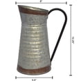 thumbnail image 2 of Pichet en métal rustique, 2 of 4