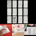 thumbnail image 4 of Sharprepublic 3x12pcs 5 x 8 Inch Letter and Number Stencils for Journal Notebook 5" x 8", 4 of 8