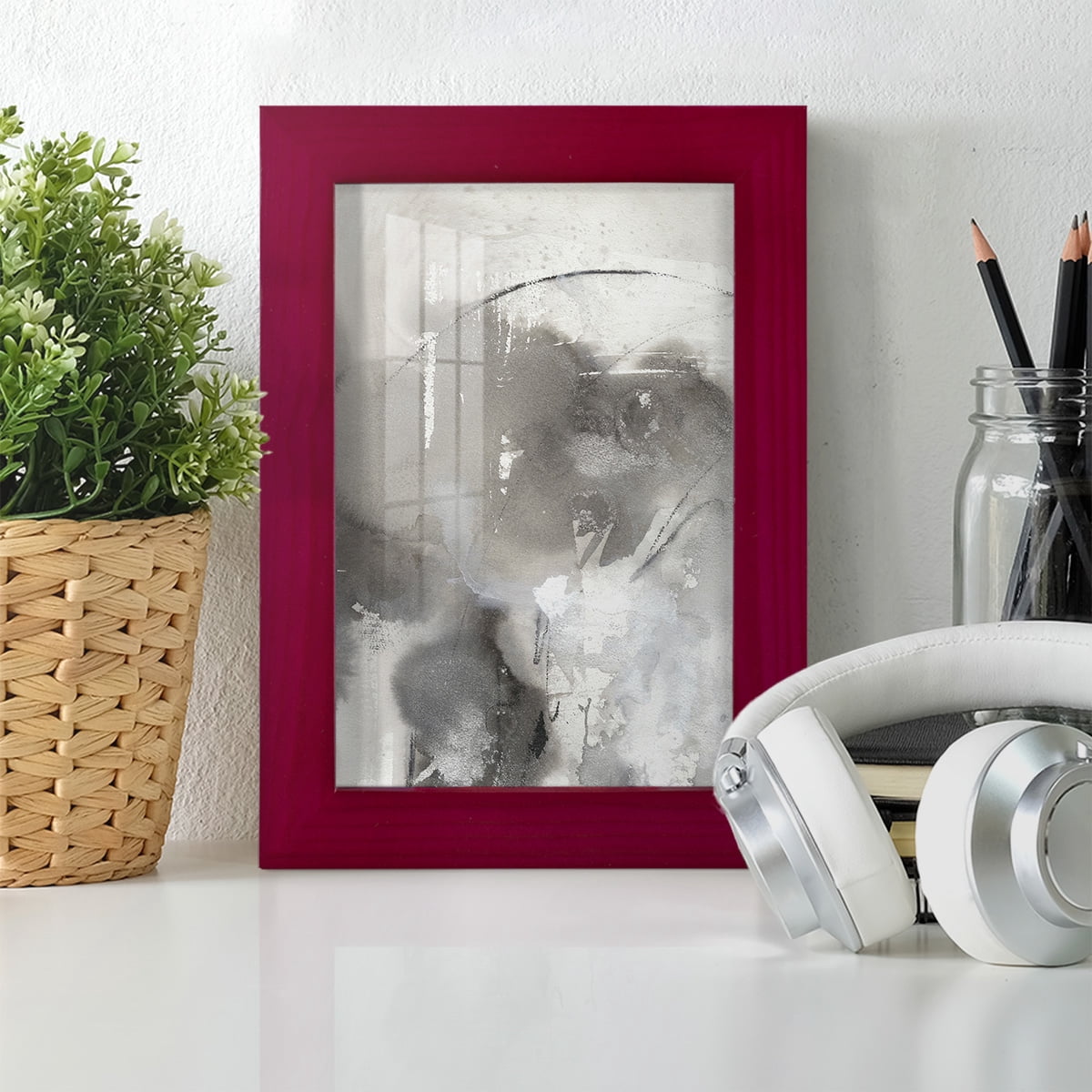 Mystical Objects I - Framed Print w/glass - Cherry Red