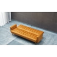 thumbnail image 3 of Kingway Furniture Jeffery Velvet Convertible Sofa in Ginger, 3 of 7