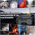 thumbnail image 5 of Hand Crank Solar Emergency Radio with LED Flashlight 2000mAh Portable AM/FM Weather Radio for Outdoor /Black, 5 of 5