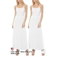 thumbnail image 5 of Women's Casual Foldover Waist A-Line Loose Fit Lounge Maxi Skirt  2-Pack (S?3XL), 5 of 5