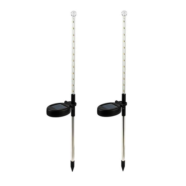 2Pcs/set Solar LED Falling Rain Lights Meteor Shower Lights Christmas Tree Halloween Decoration Holiday Party Wedding
