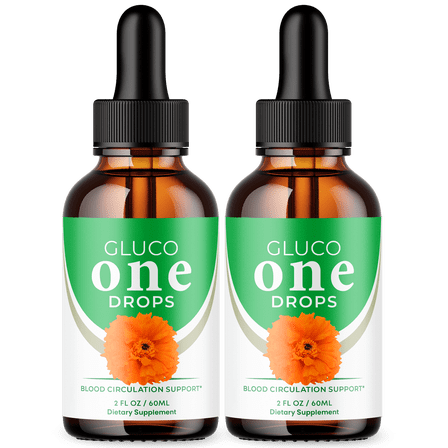 Gluco One Advanced Formula Drops Natural Support Supplement GlucoOne 60 Servings