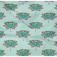 thumbnail image 4 of oneOone Organic Cotton Poplin Twill Fabric Lotus Block Printed Craft Fabric BTY 42 Inch Wide, 4 of 4