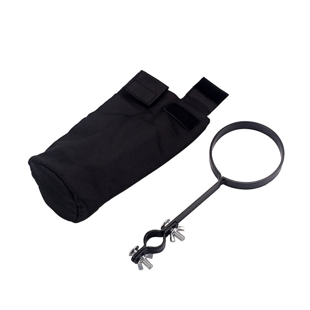 Support de Rangement pour Baguettes de Tambour Réglable en Nylon Noir, Support Cylindrique pour Baguette de Tambour Noir, Étui de Transport à Pince, Résistant à l'Usure, Grande Capacité, Contenant