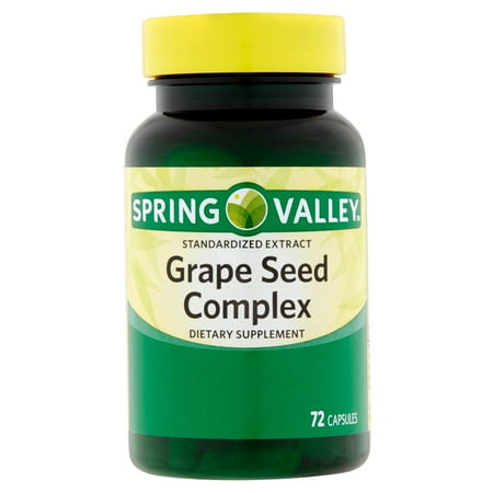 Spring Valley Grape Seed Complex Capsules, 72 Ct