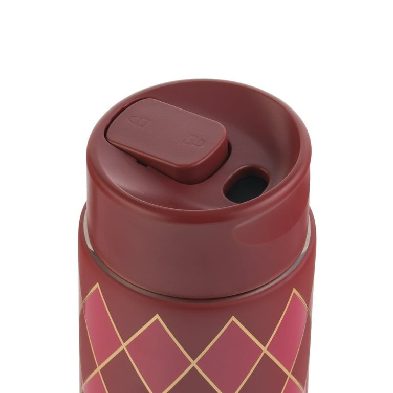 Thyme & Table 22oz Stainless Steel Coffee Tumbler, Red Diamond