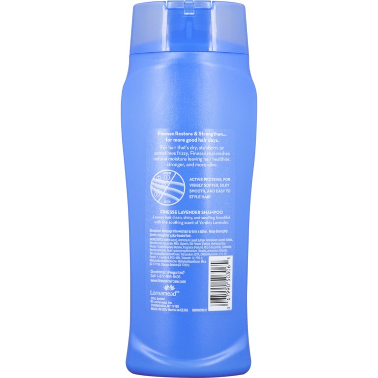 Finesse Restore + Strengthen with Yardley Lavender Shampoo, 13 Oz