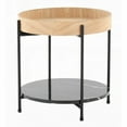 thumbnail image 4 of End Table by LumiSource - Daniella with Black Metal, Natural Wood & Black Marble, 4 of 5