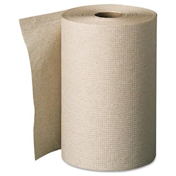 Envision Unperforated Paper Towel Rolls- 7-7/8 x 350'- Brown- 12/Carton