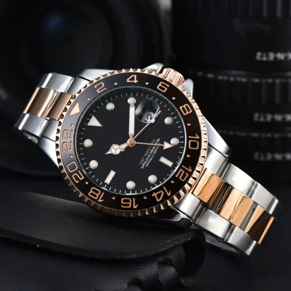 40mm Red Blue Pepsi Business Diver NH34 GMT Watch 100m Waterproof Sapphi Luxury Dress Watch Automatic Watch Mens Watch Waterproof Stainless Steel