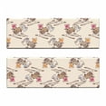 thumbnail image 2 of Breakfast Bench Cushion Set of 2, Coffee Donuts and Juices on the Table Morning Routine Cooking Food Theme, Standard Size Foam Pad and Decorative Cover, Beige and Brown, by Ambesonne, 2 of 4