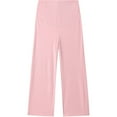 thumbnail image 3 of Annhoo Maternity Casual Pant Solid Color Over The Belly Loose Straight Leg Trousers Soft Comfy Pregnant Pants for Women, 3 of 6
