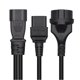 thumbnail image 5 of Cable adaptador IEC320-C14 macho a IEC320-C19+EU4.8mm hembra, divisor en Y, línea de alimentación, 5 of 5
